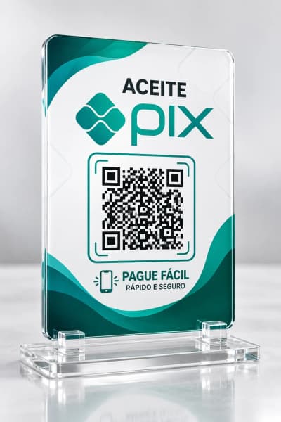 Placa Pix Personalizada